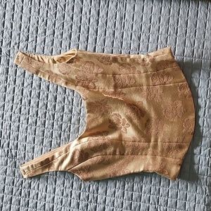 Gold corset top size 4